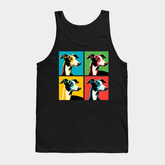 Italian Greyhound Pop Art - Dog Lovers Tank Top by PawPopArt